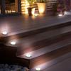 5PCS 8LED Super Bright Solar Buried Light, Outdoor IP44 Waterproof, Automatic Closing and Opening, Warm Light, White Light