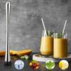 Home Mojito Drink Long DIY Stainless Steel Masher Juice Stirrer Ice Crusher Cocktail Muddler