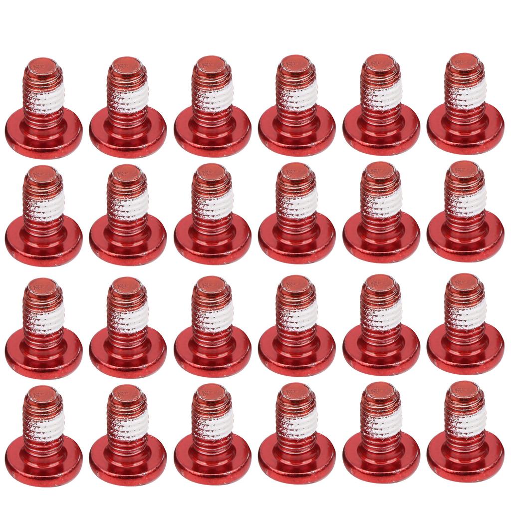24pz ZTTO Viti per Freni a Disco da Bicicletta T25 Bulloni Colorati M5x10mm0.4in Acciaio Resistenza all'UsuraRosso