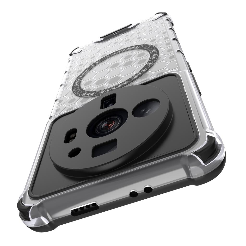 For Xiaomi 12S Ultra 5G Magnetic Case Shockproof Honeycomb TPU+PC Phone Cover