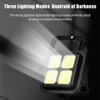 Nuova mini torcia da tasca USB multifunzionale, torcia ricaricabile, luce da lavoro magnetica COB, portachiavi LED, per campeggio all'aperto, pesca, ciclismo, passeggiate