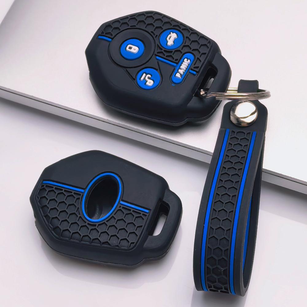 Key Fob Cover for Subaru Forester Impreza WRX STI Legacy Outback BRZ XV Non Slip Ergonomic Soft Key Shell for 4 Button Subaru Key Anti-Scratch Surface