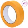 Painter s Masking Tape 12 pcs Yellow 25 mm x 50 m Paper