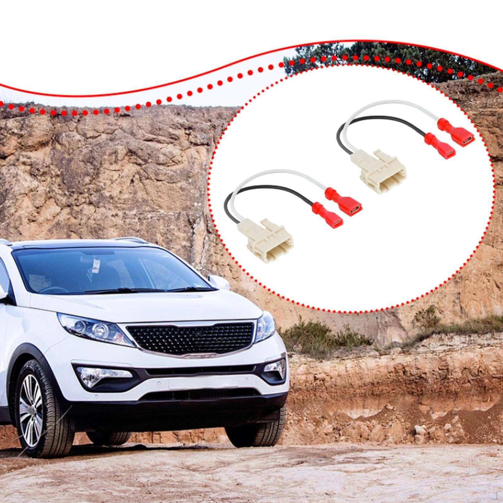 

2 Pieces Car Speaker Connector Harness Compatible Professional Fittings Repair Parts Sturdy