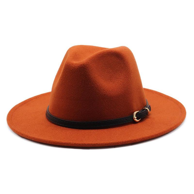 Jazz Hat Season British Retro Top Hat Men'S And Women'S Woolen Hats