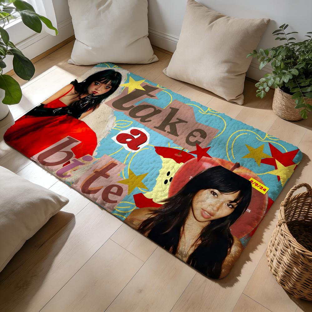 Hot Singer BBeabadoobee Floor Mat Soft Flannel Absorbent Mat Non-Slip Rug Home Bedroom Bathroom