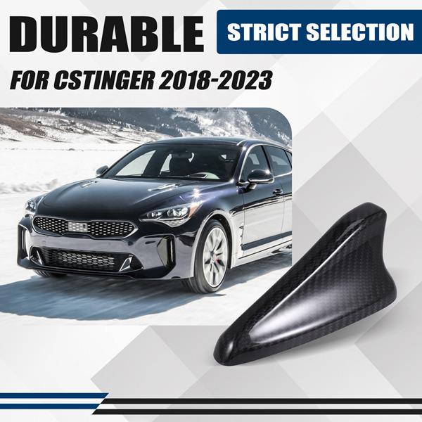 Kohlefaser-Haifischflossen-Antennenabdeckung für 2018-2023 Kia Stinger