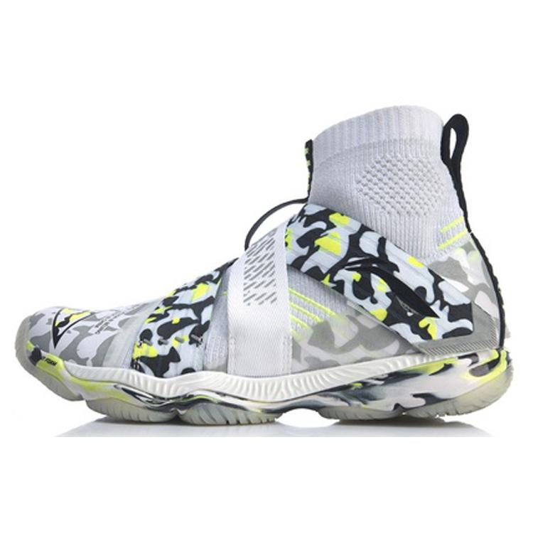 New LiNing Ranger 4 Non Slip Support High Top Badminton Shoes Women's White AYAP008-4