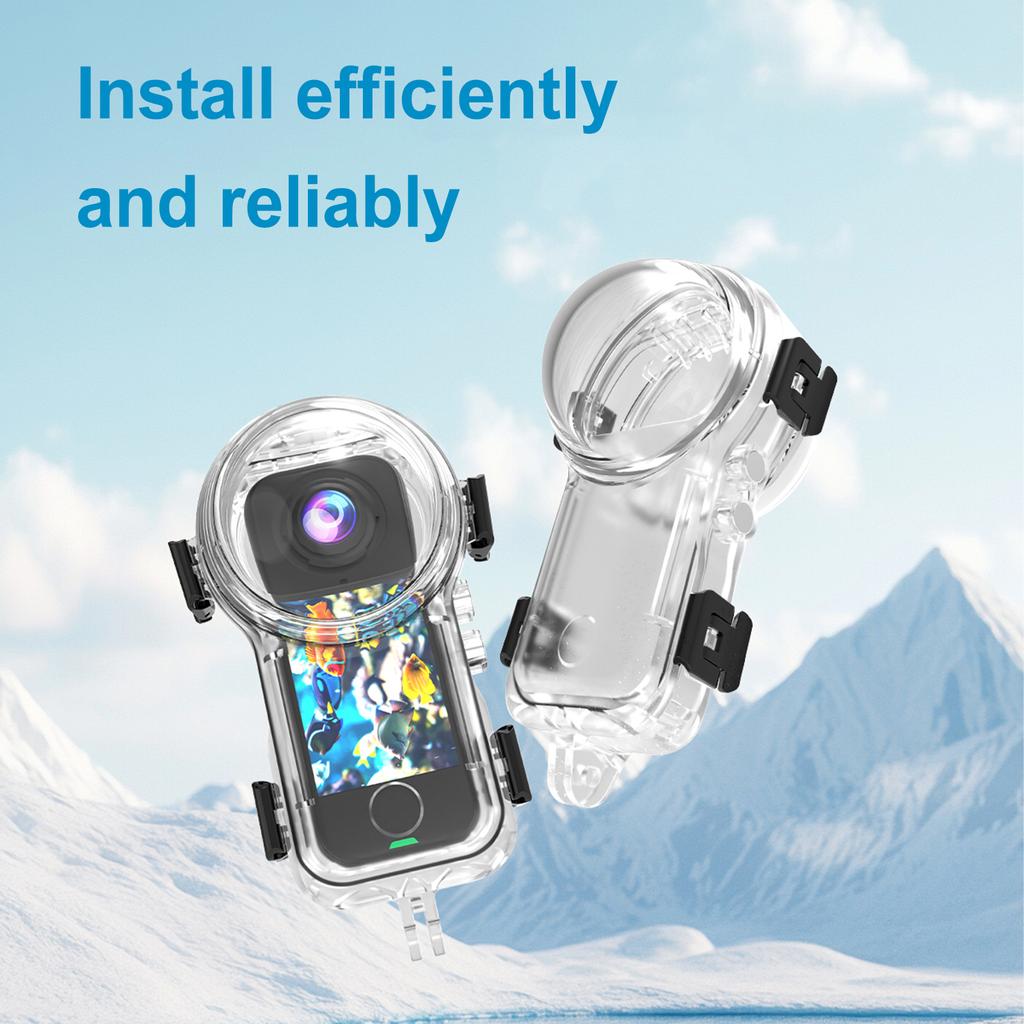 Invisible Dive Case Waterproof Case Housing Cover for Insta360 X4 Air Camera Shockproof Material Protect Camera From Collisions