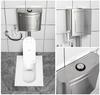 Compact Ceramic Squat Toilet with Flip Lid and Cover Plate