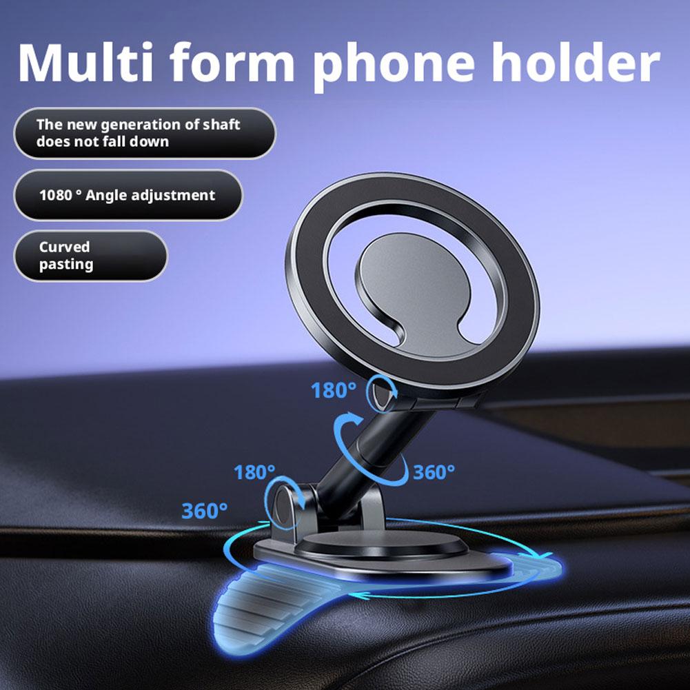 Dashboard Car Magnetic Cell Phone Holder 360° Rotation Foldable GPS For All Magnetic Phone iPhone Stand