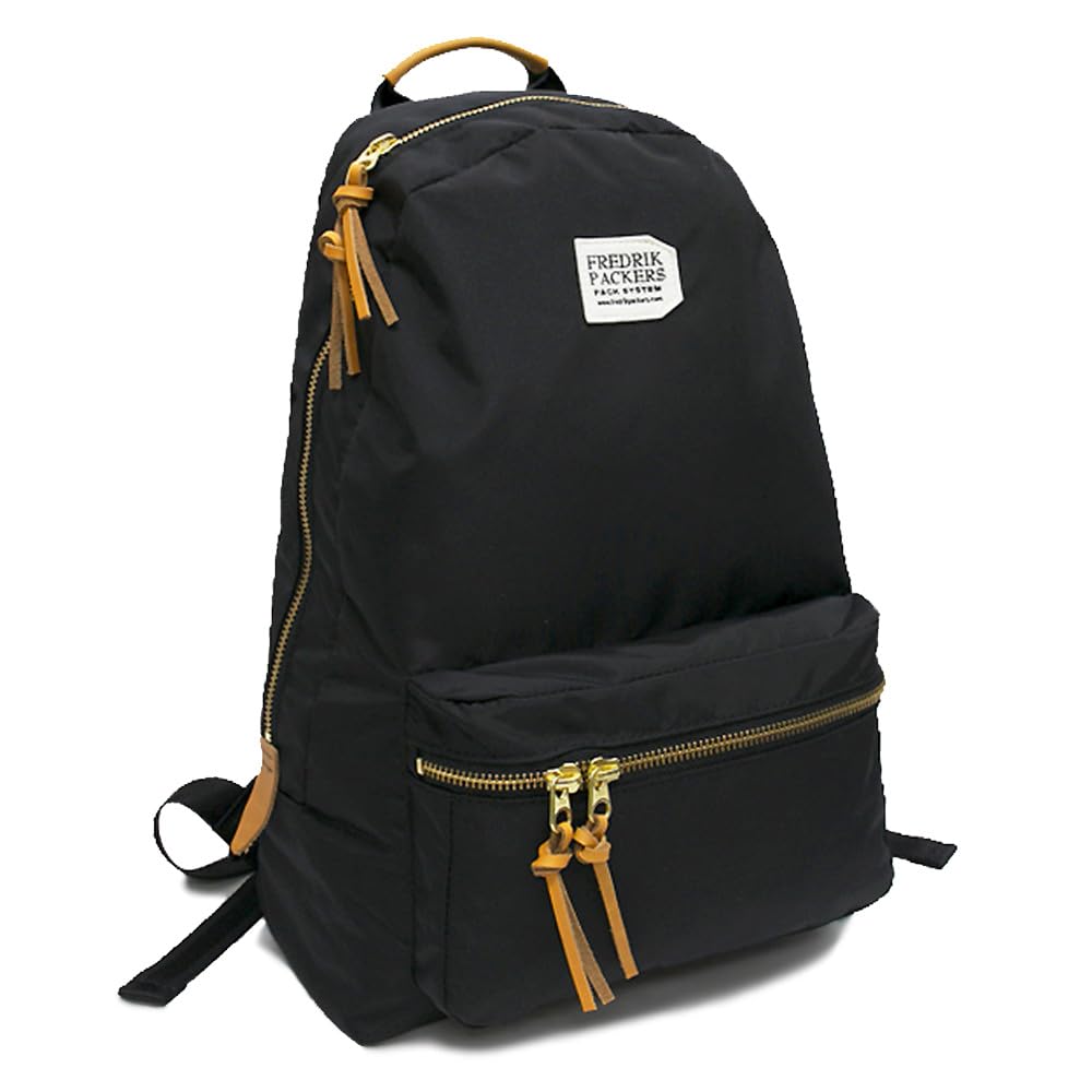 Fredrick Packers 420D Tagesrucksack, Packcloth Nylon, schlichtes Design, Damen, Schwarz