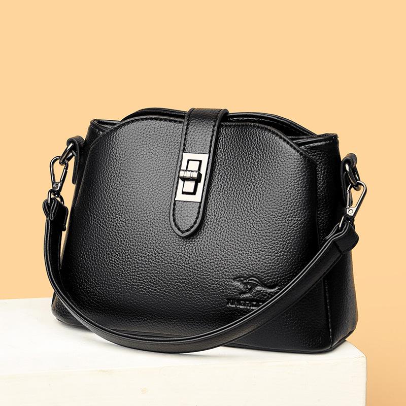 Bucket Bag Fashionable One-shoulder Crossbody Women's Bag New High-end Multi-layer Large-capacity Women's Bag