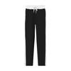 Fashion trousers men's trousers autumn and winter splicing colour collision loose straight drawstring casual trousers men