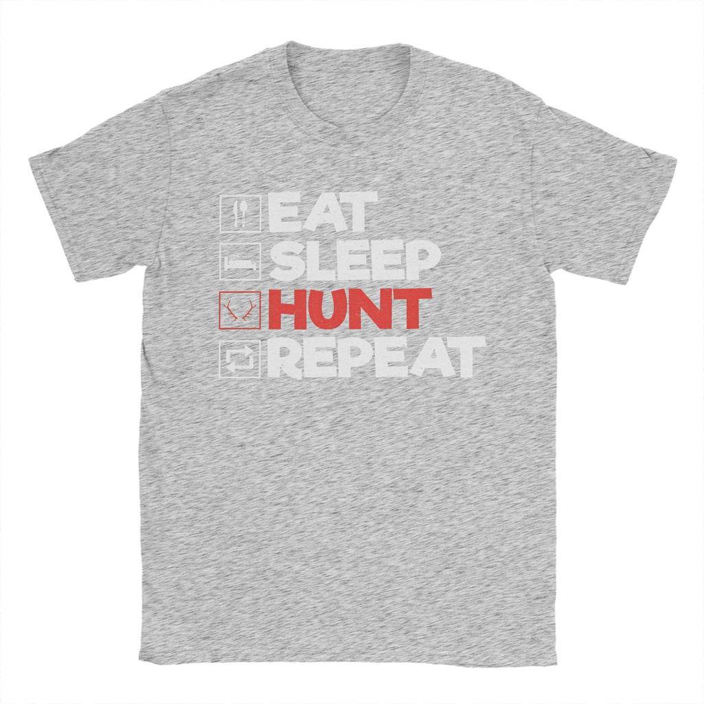 Couple Tshirt Monster Hunter Eat Sleep Hunt Repeat Gaming Tshirts Harajuku Summer Tee Shirt Casual 100 Cotton Clothing