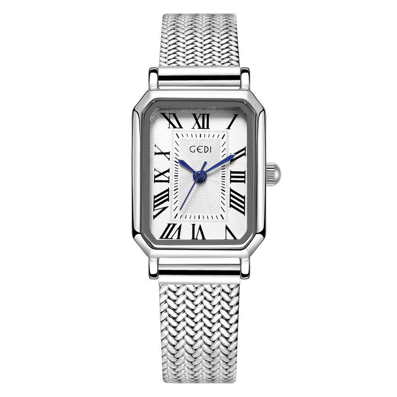 High Value Medieval Women'S Watch Retro Roman High-End Watch Classic Square Plate Quartz Watch