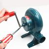 200W Tragbarer Gebläse Handventilator Ofen Handkurbelwerkzeug für Außenluftgebläse Eisenzahnrad Manuell Grillanzünder