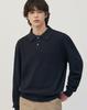 WORK ON BODY OFF Ezon Semi-Overfit Collared Knit [Navy]