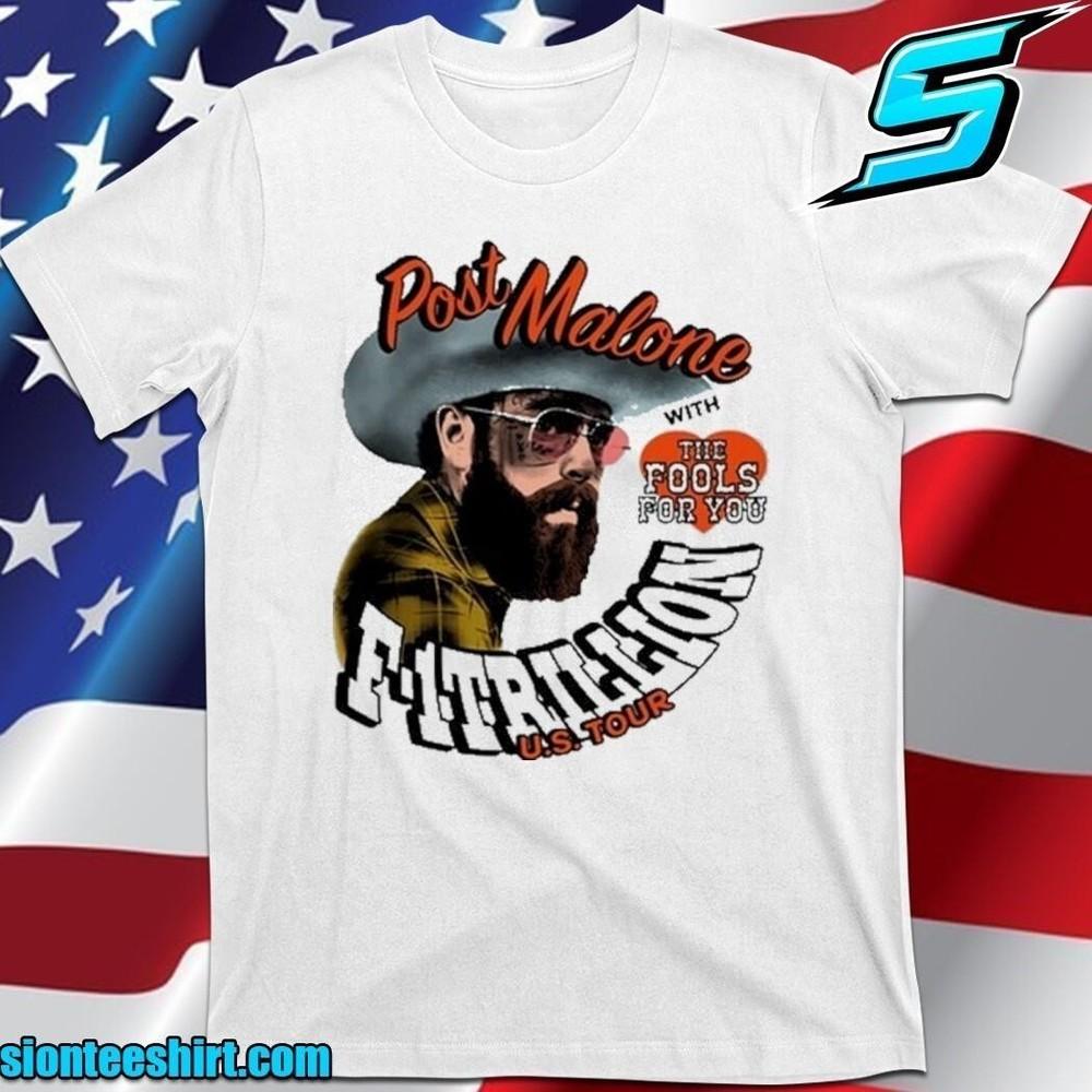 Post Malone F-1 Trillion With Fools Tour 2025 Shirt T-Shirt 2025 Size S-5XL Unisex T-Shirt S