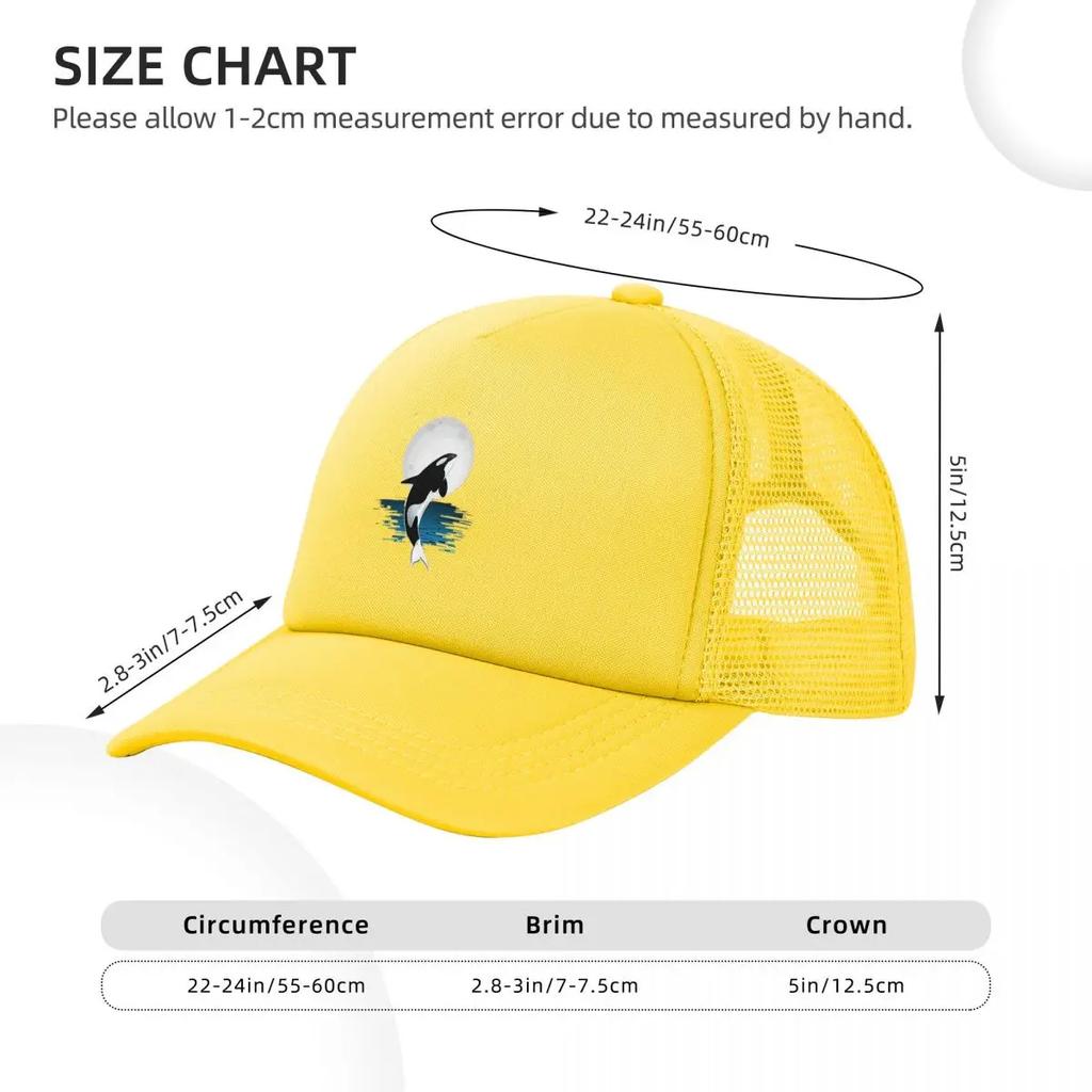 Kosatka Vodní Moře Oceán Horní Trička Kosatka Síťované Baseballové Čepice Snapback Módní Baseballové Čepice Ležérní Čepice Venkovní Unisex