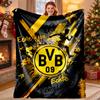 Borussia DortmundBVB Pattern Blanket for Home Decoration, Bed, Sofa, Car Travel, Camping, Suitable for All Seasons, Birthday Christmas Gift