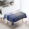 Beautiful Natural Scenery Printed Tablecloth Stain Resistant Waterproof Outdoor Camping  Kitchen Table Home Decor