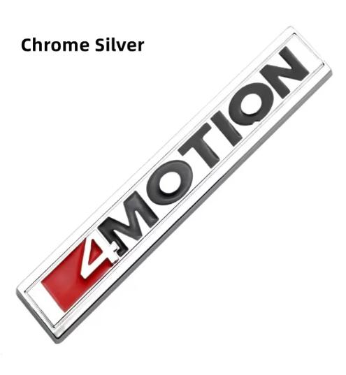 RUNTB1 3D Metal 4motion Logo Rear Trunk Car Badge Emblem Sticker Decals For VW 4 Motion Tiguan Passat B8 Polo Golf 6 7