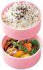 Skater Pig Lunch Made in Pompon's Box, 500ml, Two-Tier, Round, Antibacterial, Japan, ONWR1AG-A