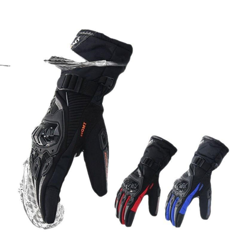 Winter Riding Gloves Motorcycle Warm Thickened Men's Equipment Cold-proof Waterproof Drop-proof Locomotive Racing Long