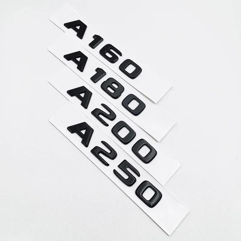 WSKHJ1 C200 E200 For Mercedes Benz For Mercedes Benz W176 W177 3D ABS Black A35 A45 A160 A180 A200 A250 Logo Letters 4MATIC Badge Car R