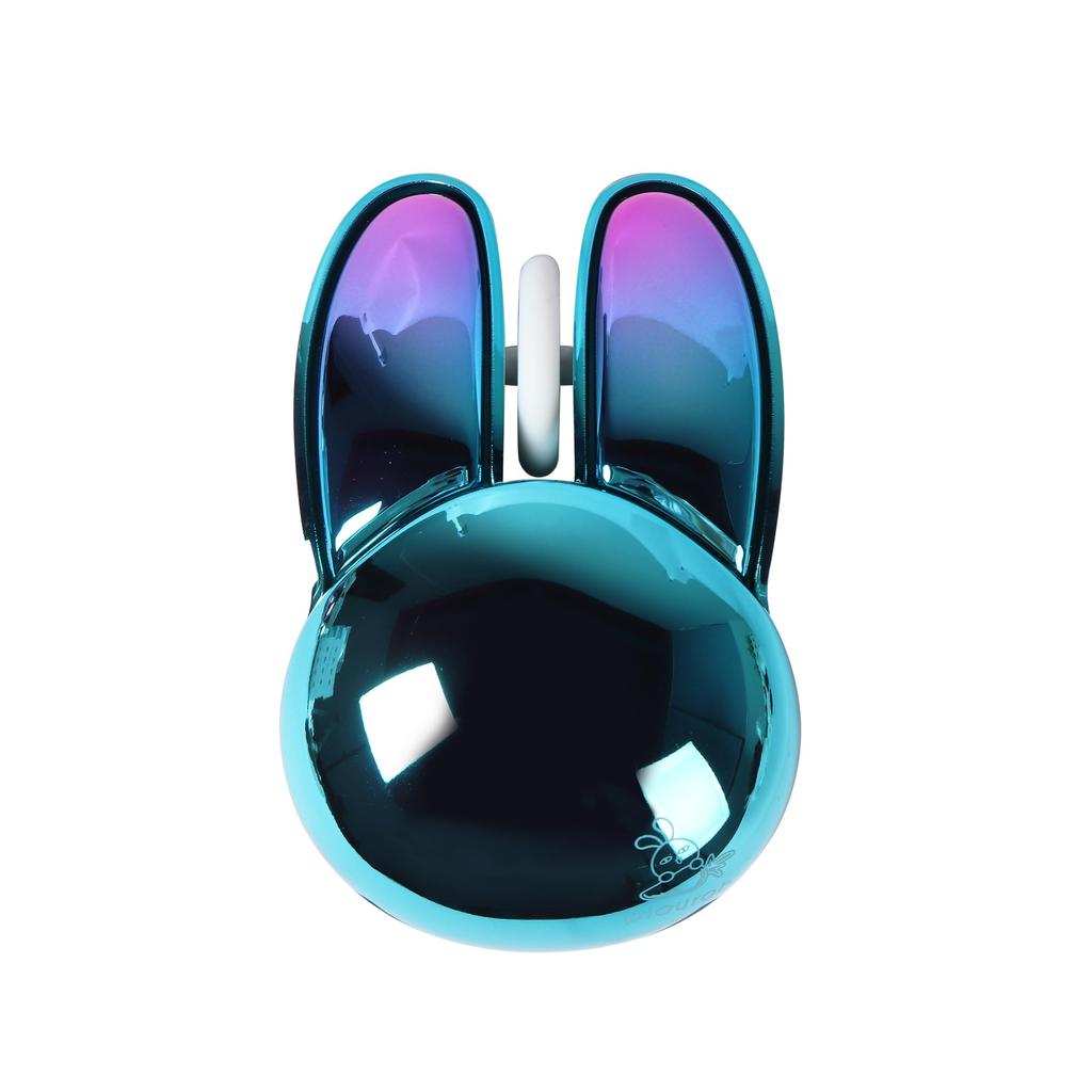 M6DM 2.4GHz USB Wireless Bluetooth Mouse with Cute Bunny Ears, Quiet, Compact Design for iPhoneiPad, iOS 13 and Above, Mac OS, Windows 8 and Above,