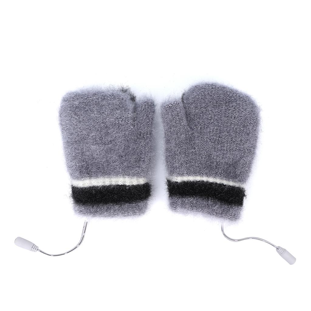 Beheizte Fingerhandschuhe, Fäustlinge, USB, doppelseitig, wärmer, Laptop-Handschuhe für den Winter