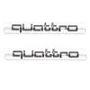 Car Styling 3D Metal Quattro Logo Front Grill Badge Emblem Stickers For qwe1 A3 A4 A5 A6 A7 A8 S3 S4 S5 S6 Q3 Q5 Q7 Accessories