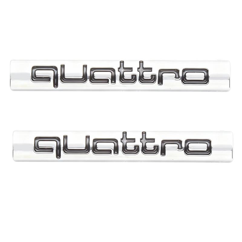 Automašīnas stilizācija 3D metāla Quattro logotips