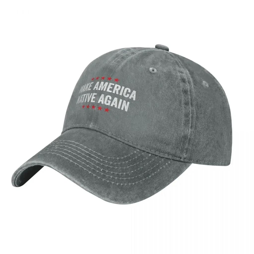 Make America Native Again Baseballkappe Große Größe Hut Vintage Strandhut Sonnenhut Trucker-Hüte Für Unisex Damen