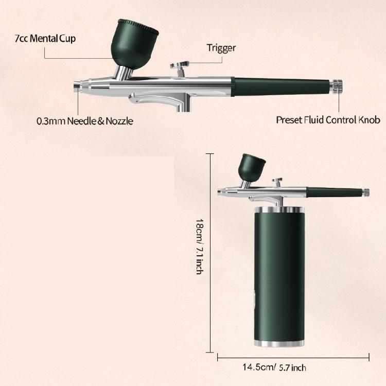 Intelligent Face Sprayer Mist Maker Portable Moisturizing Device Airbrush Set with Compressor For Sensitive Complexion