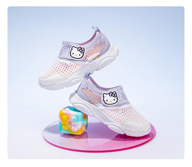 Kaiti Cat Children's Shoes, Girls' Soft Soled Sports Shoes, Summer New Item, Single Mesh Breathable Casual Shoes