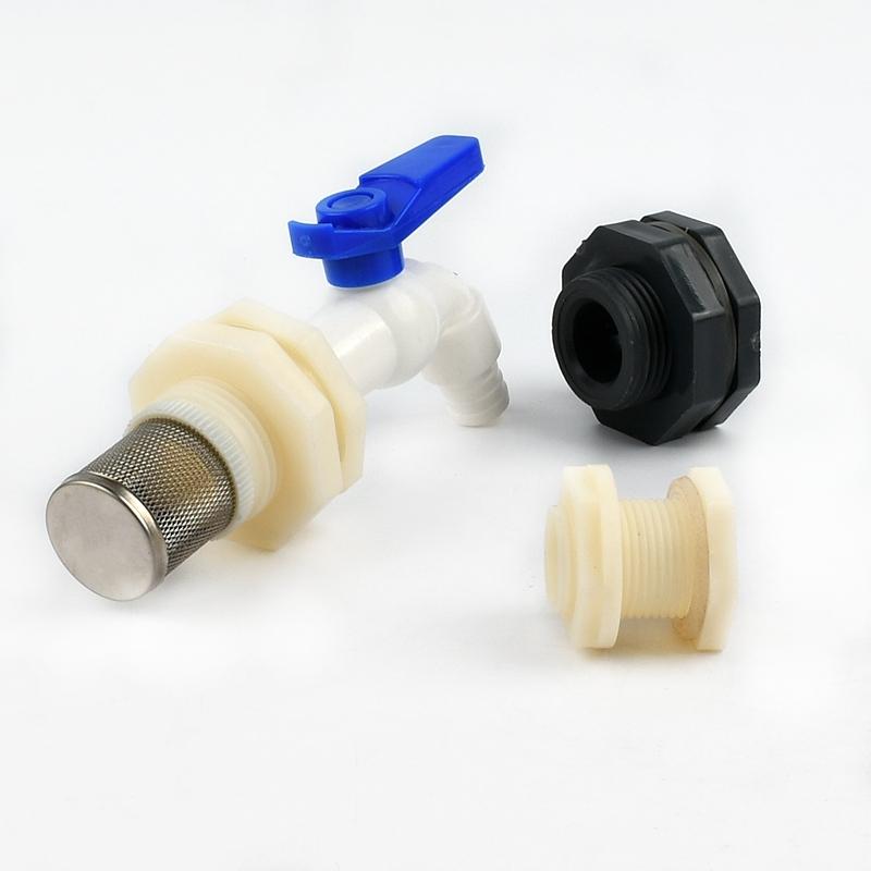 1/2" 3/4" 1" 1.2" 1.5" 2" Female/Male Thread ABS Plastic Connector Garden Irrigation Joint Fish tank Aquarium Drain Pipe Fitting