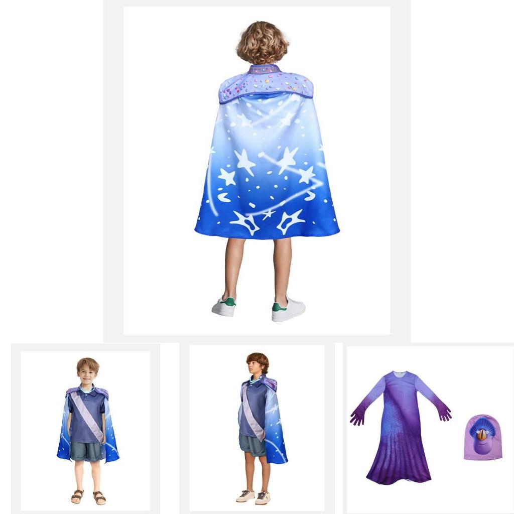 Versatile And Eye-catching Blue Alien Cosplay Outfit For Kids Suitable For Halloween And Performances