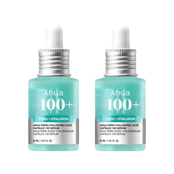 ANUA PDRN Hyaluronic Acid Capsule Serum Wrinkle Care Ampoule 30ml x2 Hydrating Repair Set