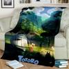 My Neighbor T-Totoro Anime Cartoon Blanket,Soft Throw Blanket for Home Bedroom Bed Sofa Picnic Travel Office Cover Blanket Kids