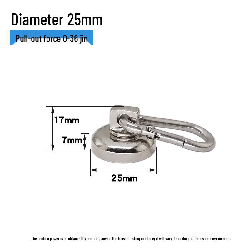 Neodymium Iron Boron Magnetic Carabiner Hook for Outdoor Camping