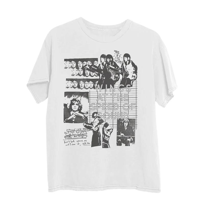 Винтажная футболка группы Wings At the Speed of Sound Все размеры от S до 5XL 2F983 XL