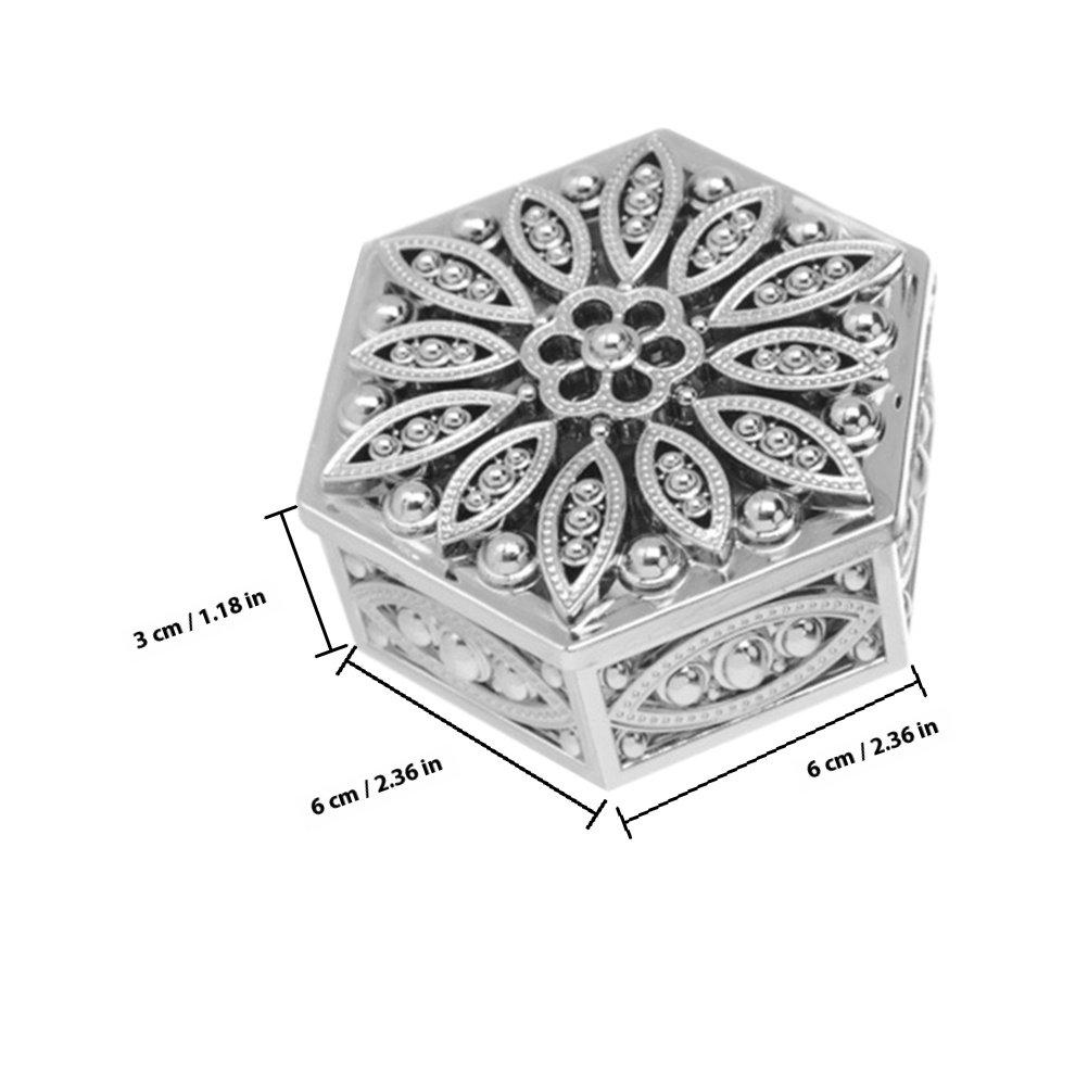 12Pcs Decorative Candy Box Premium Gift Packaging Container for Birthday Anniversary Wedding Treats Fine Workmanship Hollow