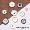 Sturdy Alloy Four Hole Button Ideal for Clothing Sewing Craft and Applications