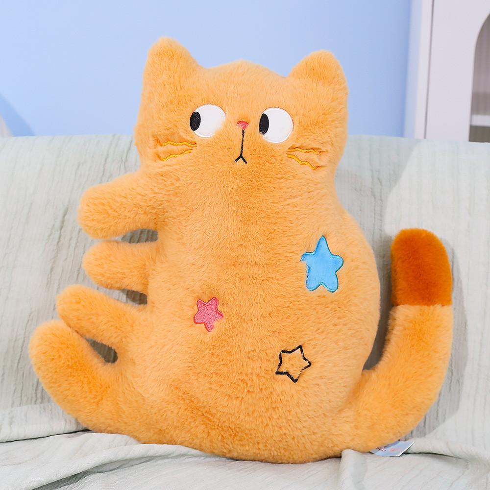 Soft Cute Cat Plush Pillow With Polyester Filling For Children And Office Relaxation