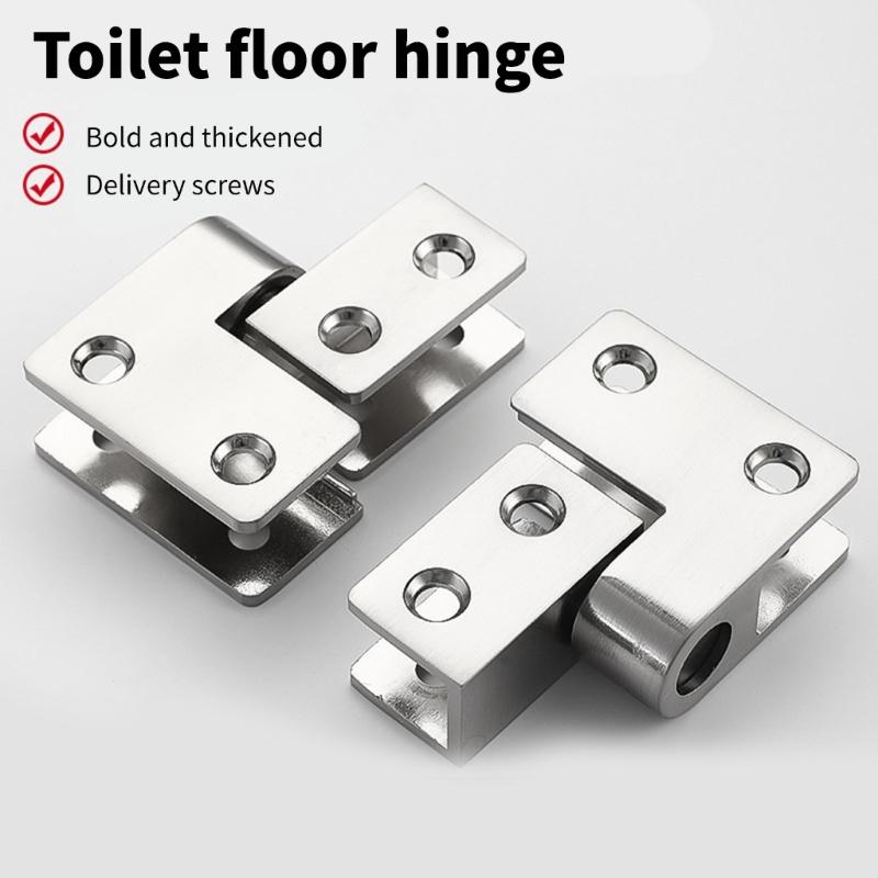 Rustproofed Toilet Partition Panel Fastener Corrosion Resistant Door Hinge Clamps For Commercial Restroom Installation