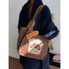 Korean Style Creative Backpack With Cartoon Dog Design And Large Capacity For Women