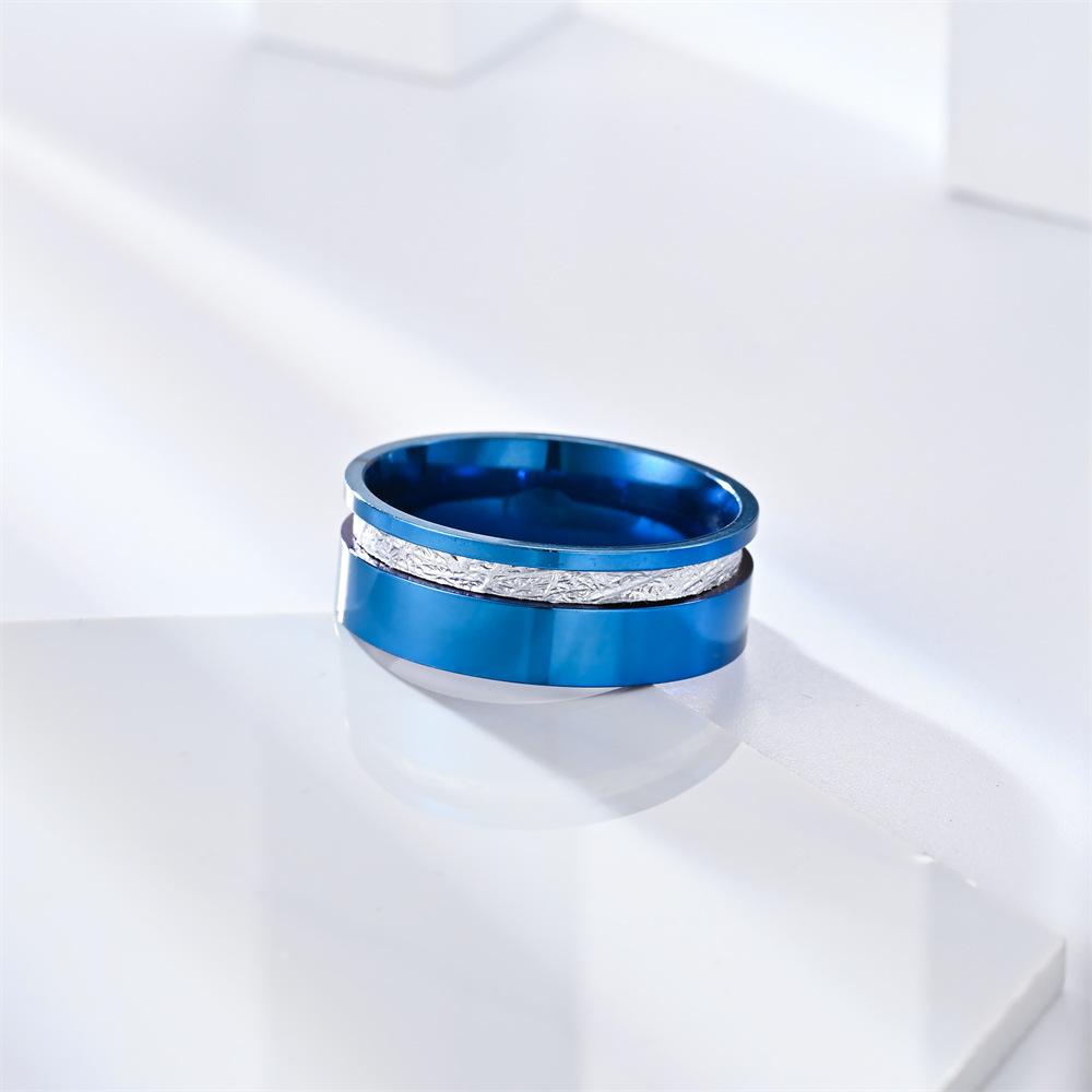 1Pc Fashionable, Versatile and Simple Titanium Steel Ring, Suitable for Daily Wear | As A Gift