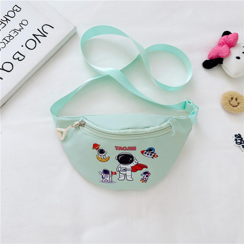 Adorable Mini Cartoon Waist Bag For Kids Cute Canvas Coin Purse Unisex Design In Multiple Colors For Everyday Use